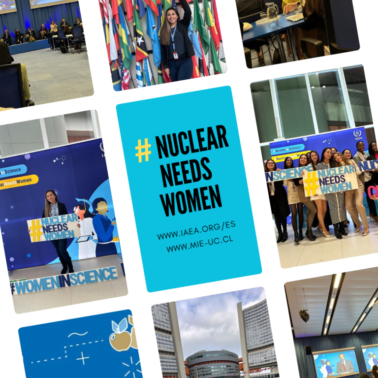 Josefa Cutipa estudiante del MIE-UC dijo presente el evento: «For More Women in Nuclear» (AIEA)