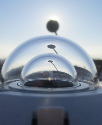 Domo de un piranómetro - imagen de Nuestros laboratorios