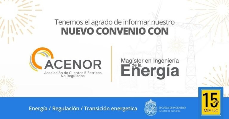 NUEVO CONVENIO DE COLABORACIÓN MIE UC CON ACENOR