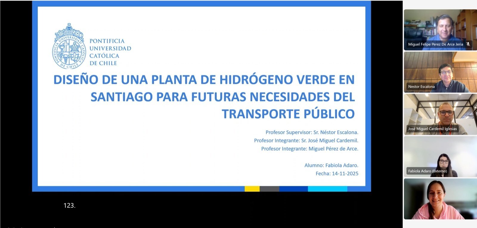 Fabiola Adaro se convierte en una nueva graduada del Magíster en Ingeniería de la Energía de la Pontificia Universidad Católica de Chile