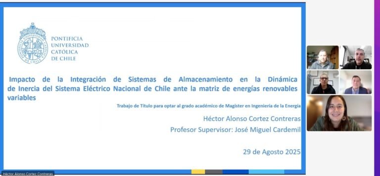Héctor Cortez se convierte en un nuevo graduado del Magíster en Ingeniería de la Energía de la Pontificia Universidad Católica de Chile