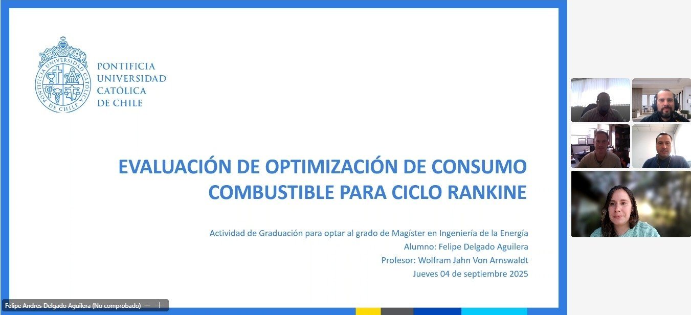 Felipe Delgado se convierte en un nuevo graduado del Magíster en Ingeniería de la Energía de la Pontificia Universidad Católica de Chile