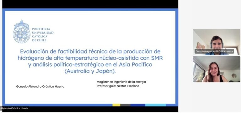 Gonzalo Oróstica se convierte en un nuevo graduado del Magíster en Ingeniería de la Energía de la Pontificia Universidad Católica de Chile