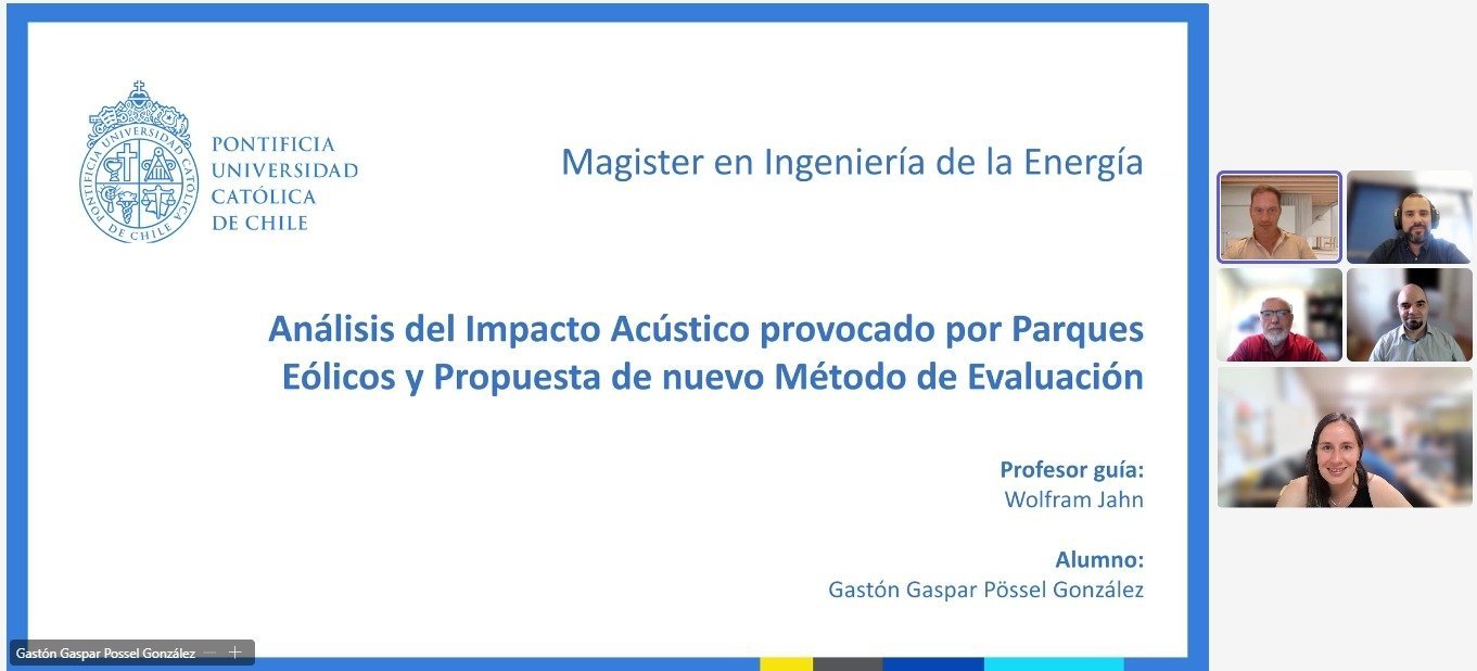 Gastón Pössel se convierte en un nuevo graduado del Magíster en Ingeniería de la Energía de la Pontificia Universidad Católica de Chile