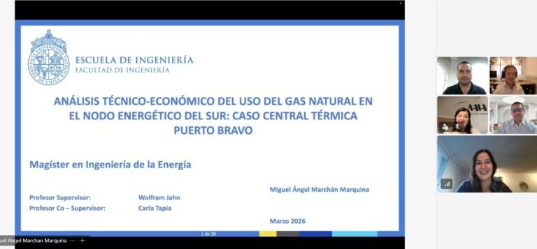 Miguel Marchán se convierte en un nuevo graduado del Magíster en Ingeniería de la Energía de la Pontificia Universidad Católica de Chile