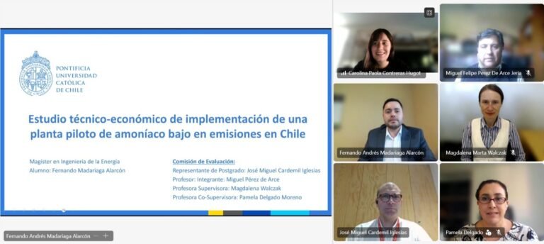 Fernando Madariaga se convierte en un nuevo graduado del Magíster en Ingeniería de la Energía de la Pontificia Universidad Católica de Chile